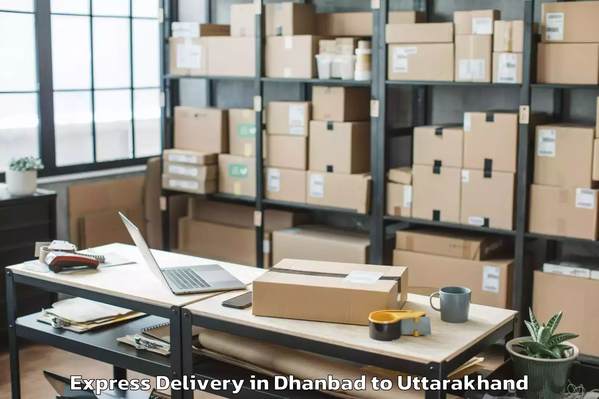 Expert Dhanbad to Thalisain Express Delivery